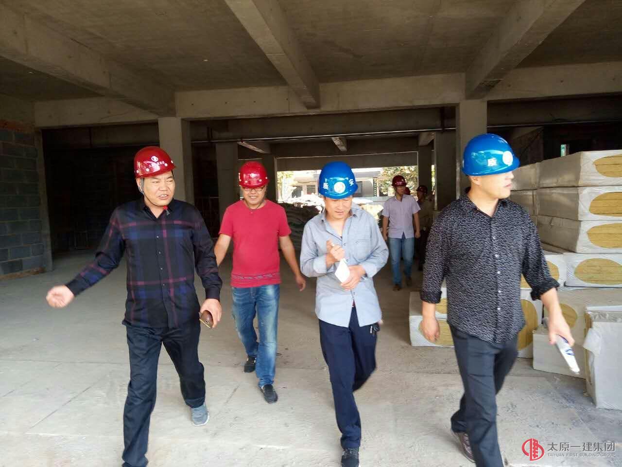 直属三分公司屯留二中新建教学楼项目顺利通过主体验收